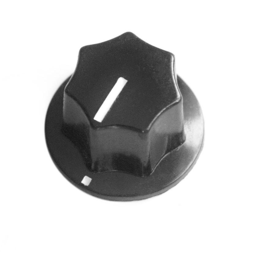 Gałka potencjometru bakelitowa czarna GBS26 26mm