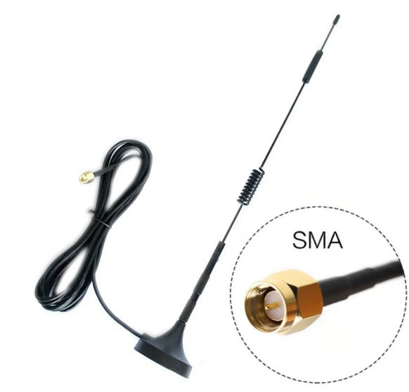 Antena 850-2170MHz 5dbi SMA 36cm magnes 