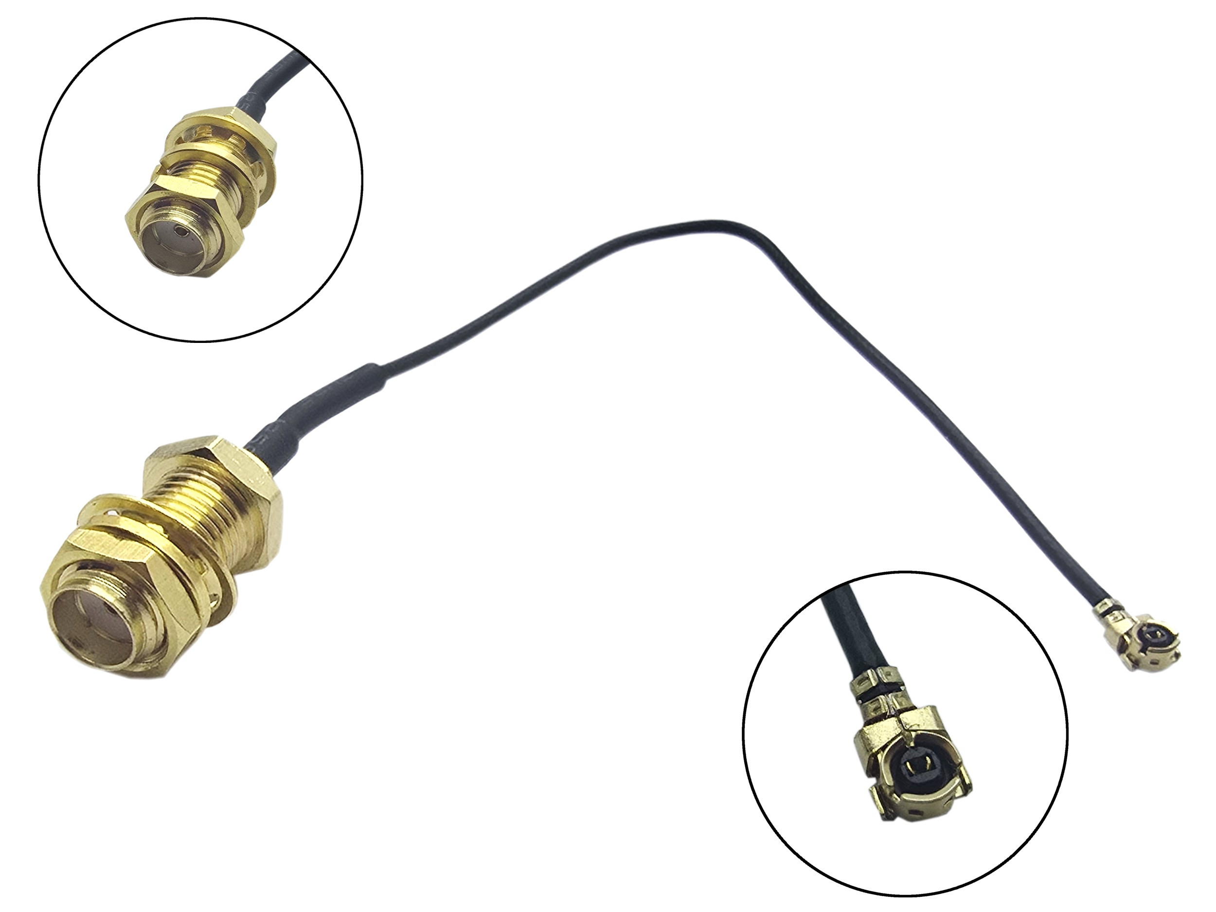 Adapter U.FL (IPEX) - SMA żeńskie 10cm RF1.13